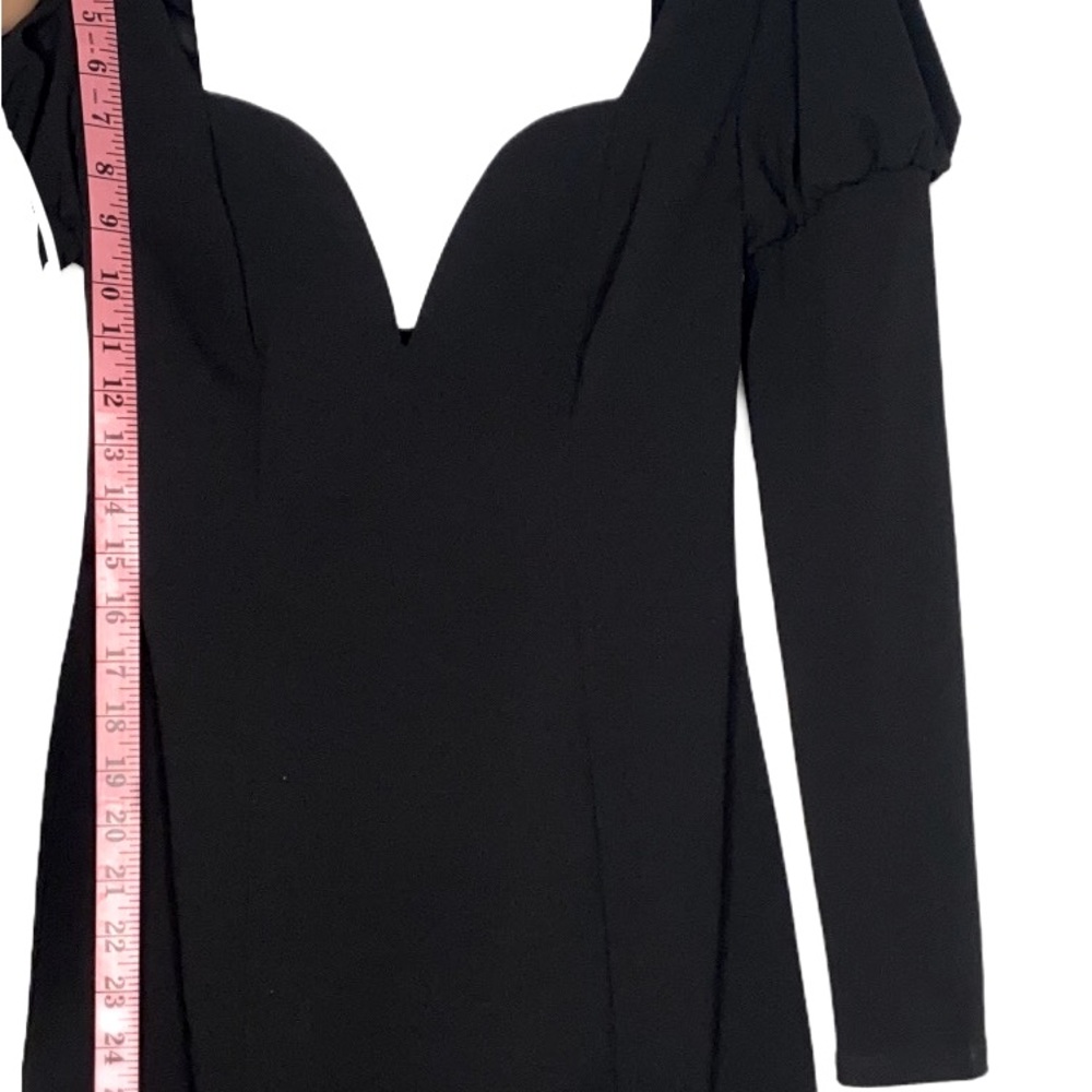 Black express brand mini dress long sleeve
